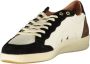 Blauer Witte Polyester Sneaker Multicolor Heren - Thumbnail 3