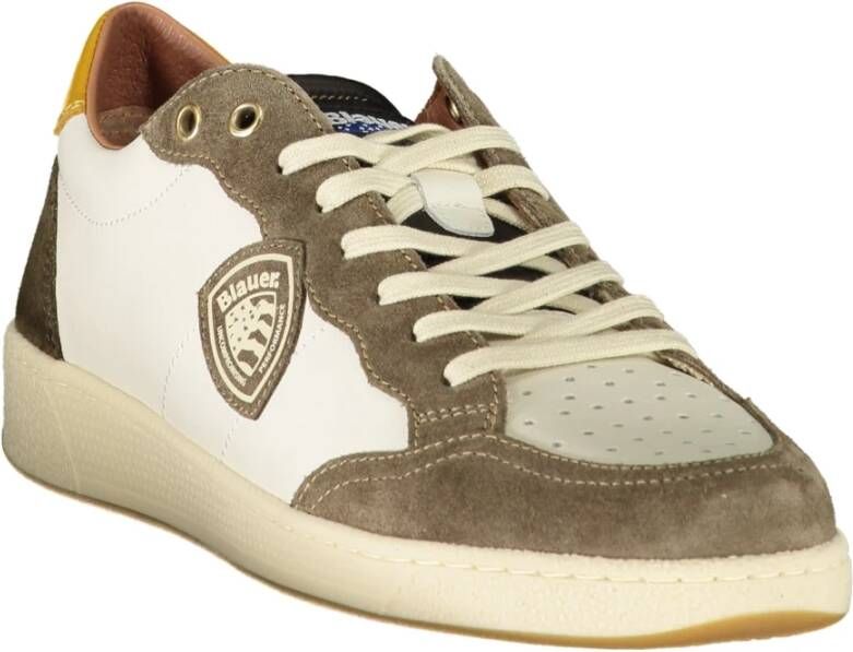 Blauer Schoenen White Heren