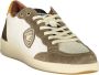 Blauer Witte Polyester Sneaker Multicolor Heren - Thumbnail 2