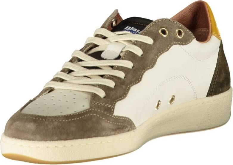 Blauer Schoenen White Heren