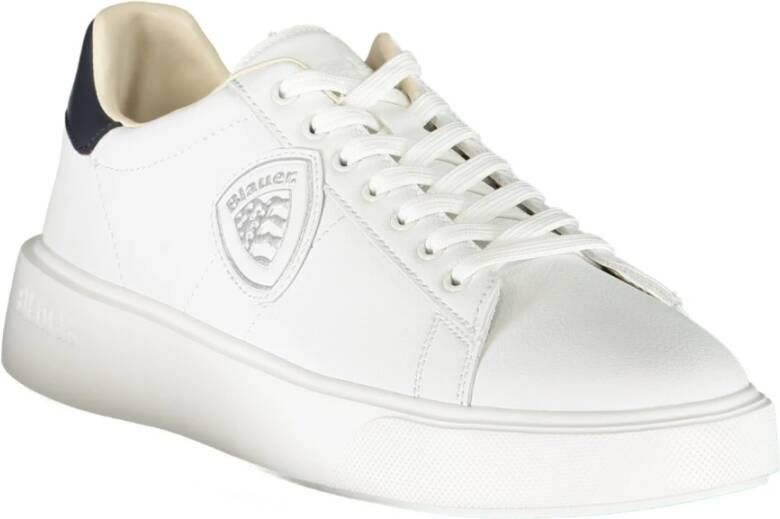 Blauer Schoenen White Heren