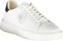 Blauer Eenvoudige Vetersneakers White Heren - Thumbnail 2