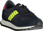 Blauer Blauwe Sportsneakers met Contrasterende Accenten Blue Heren - Thumbnail 2