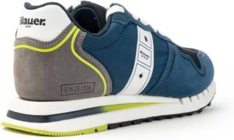 Blauer Quartz Sneakers met Veters Blauw Heren