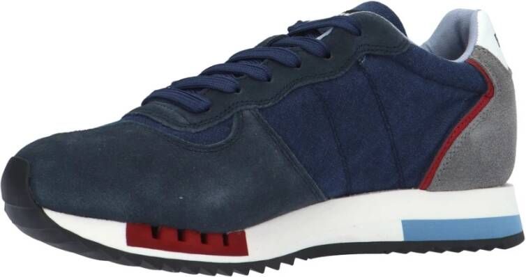 Blauer Rode Blauwe Sneakers Model: Sneaker Blauw Heren