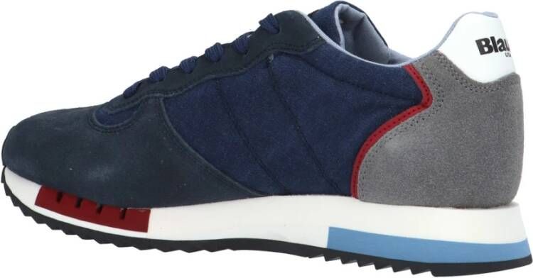 Blauer Rode Blauwe Sneakers Model: Sneaker Blauw Heren