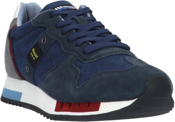 Blauer Rode Blauwe Sneakers Model: Sneaker Blauw Heren