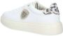 Blauer Witte Polyester Sneaker met Veters White - Thumbnail 9