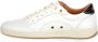 Blauer Witte Leren Lage Sneakers White Heren - Thumbnail 4