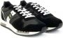 Blauer Sportieve Zwarte Sneakers voor Heren met Contrastdetails Black Heren - Thumbnail 3