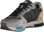 Blauer Sportieve Grijze Veterschoenen met Contrastdetails Gray Heren - Thumbnail 5