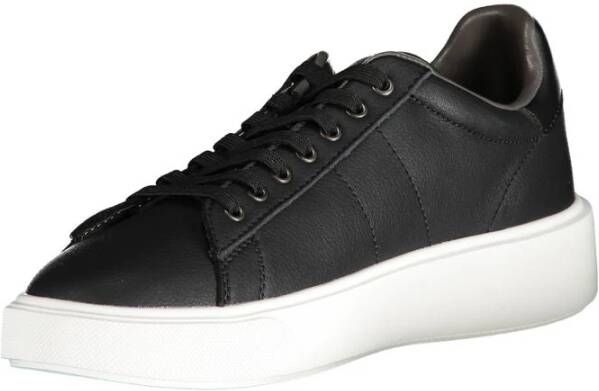 Blauer Sportieve Zwarte Polyester Sneaker Black Heren