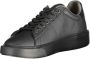 Blauer Sportieve Zwarte Polyester Sneaker met Contrastdetails Black Heren - Thumbnail 8