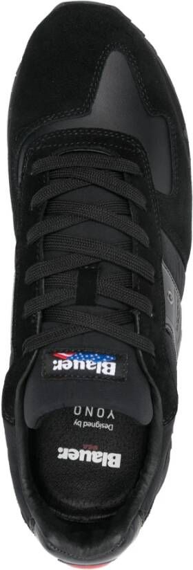 Blauer Tokyo Leren Sneakers voor Mannen Black Heren