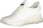 Blauer Witte Polyester Sneaker met Sportieve Details White Heren - Thumbnail 4