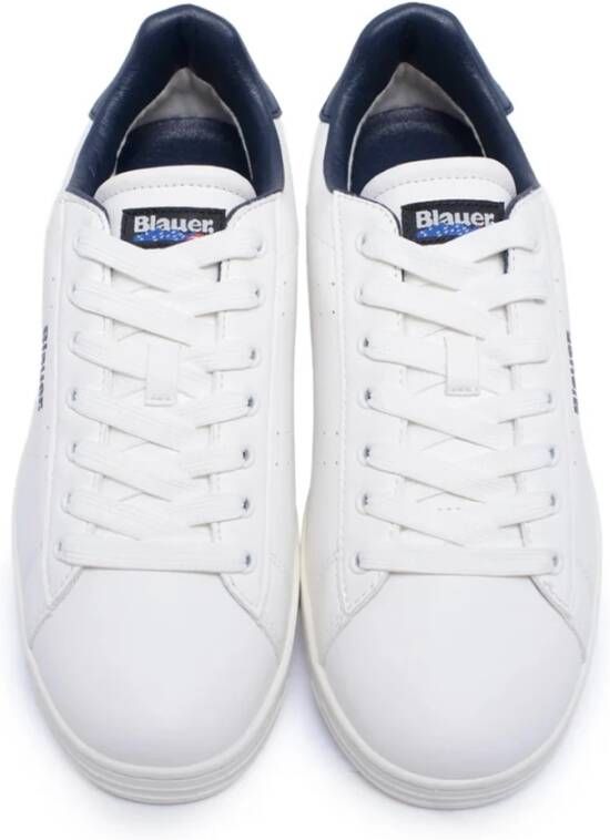 Blauer Wit Marine Tennis Sneakers White Heren