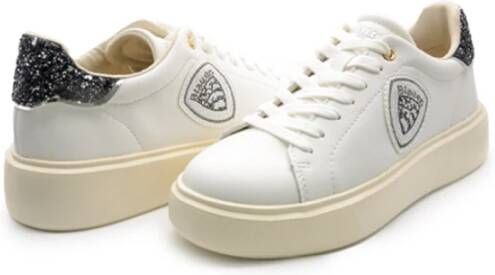 Blauer Witte en zwarte damessneakers F4Venus01 Gli White Dames