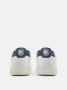 Blauer Witte Polyester Sneakers met Sportieve Details White Heren - Thumbnail 16