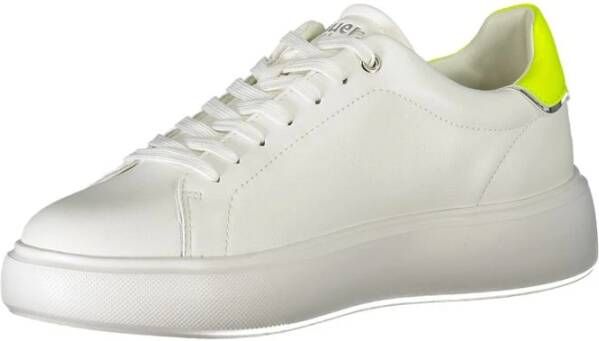 Blauer Witte Polyester Sneaker met Veters White Heren