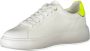 Blauer Sportieve witte vetersneakers met contrastdetails White - Thumbnail 10