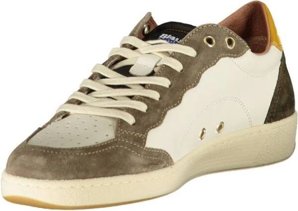 Blauer Witte Polyester Sneaker Multicolor Heren