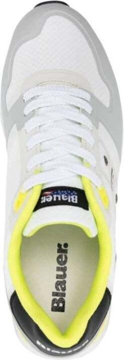 Blauer Witte Sneakers met Verwijderbare Binnenzool Multicolor Heren