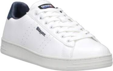 Blauer Witte Sneakers voor Mannen White Heren