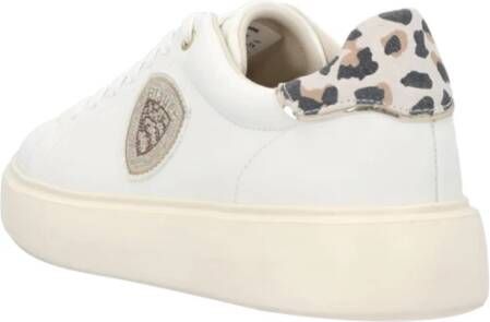 Blauer Witte Damessneakers White Dames