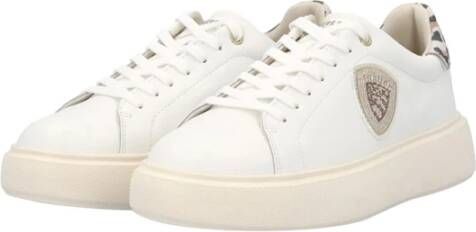 Blauer Witte Damessneakers White Dames