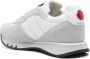 Blauer Witte Suède Nylon Leren Sneaker White Heren - Thumbnail 4