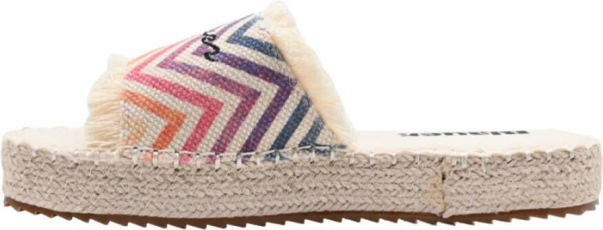 Blauer Zigzag Stijl Sneakers Multicolor Dames