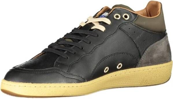 Blauer Zwarte Polyester Sneaker Black Heren