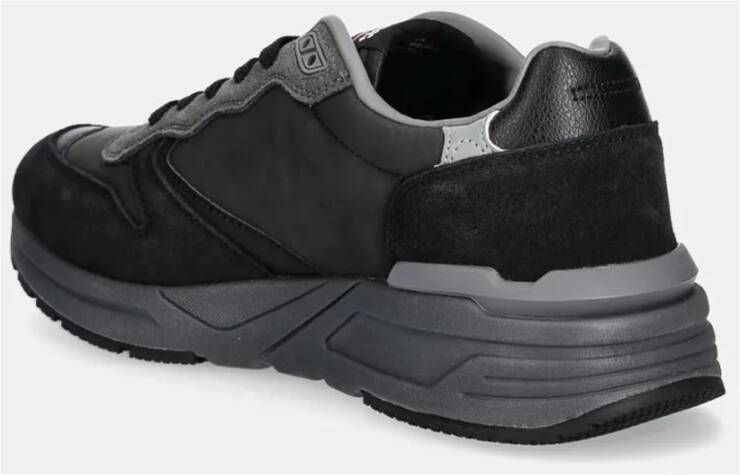 Blauer Zwarte Sneakers Lichtgewicht Comfortabel Ontwerp Black Heren