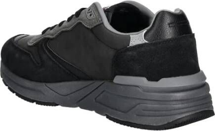 Blauer Zwarte Sneakers Trendy Urban Stijl Black Heren