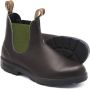 Blundstone Stiefel Boots #519 Stout Brown Leather with Olive Elastic (500 Series)-12UK - Thumbnail 21