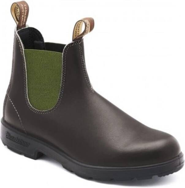 Blundstone Bruin Leren Laarzen Groen Heren