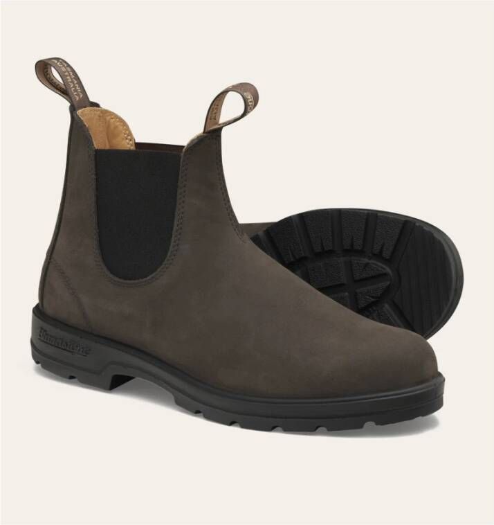 Blundstone Bruine Nubuck Unisex Klassieke Laarzen Brown Heren