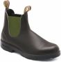 Blundstone Stiefel Boots #519 Stout Brown Leather with Olive Elastic (500 Series)-12UK - Thumbnail 58