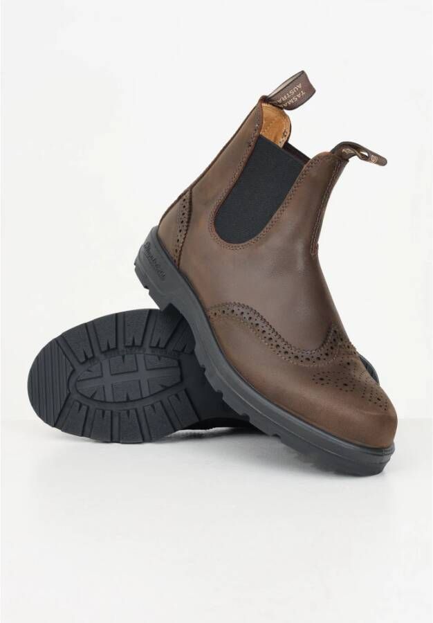 Blundstone Klassieke Bruine Brogue Enkellaarzen Brown Heren