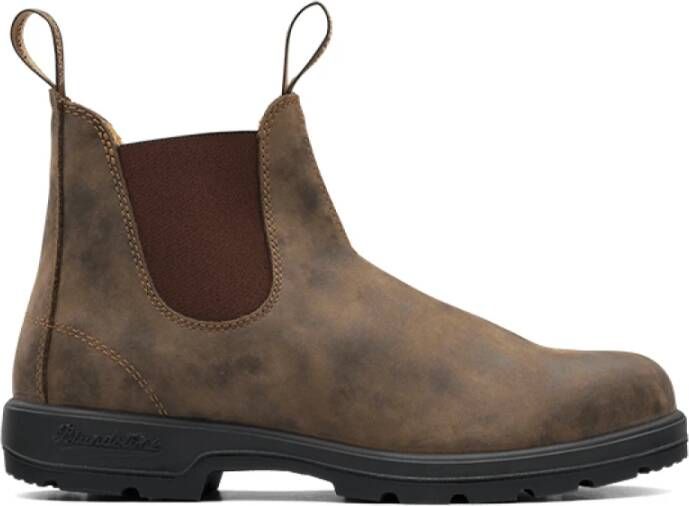 Blundstone Klassieke Chelsea-laarzen in Rustic Crazy Horse Brown Bruin Heren