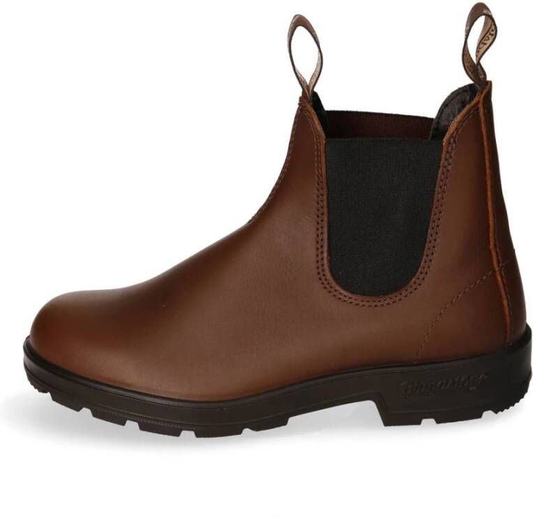 Blundstone Leren Chelsea Boot met elastische band Brown Heren