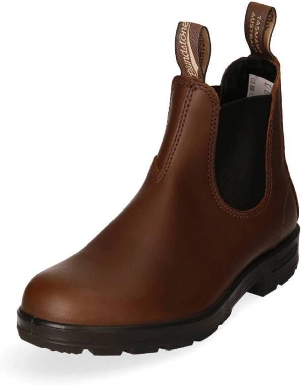 Blundstone Leren Chelsea Boot met elastische band Brown Heren