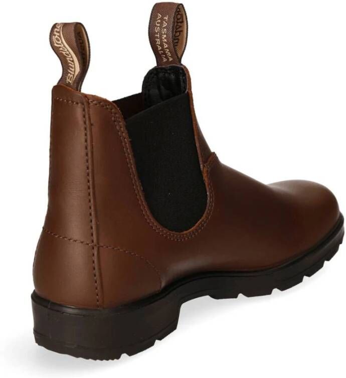 Blundstone Leren Chelsea Boot met elastische band Brown Heren