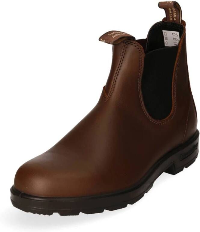 Blundstone Leren Chelsea Boot met Elastische Inzet Brown Heren