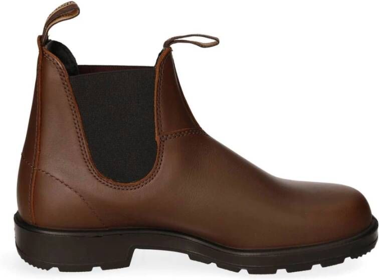 Blundstone Leren Chelsea Boot met Elastische Inzet Brown Heren