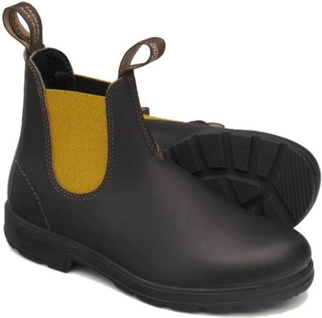 Blundstone Leren Chelsea Boots met Antislip Zool Black Heren