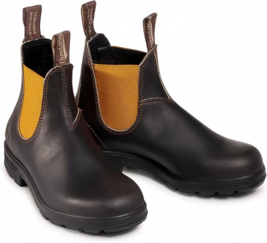 Blundstone Leren Chelsea Boots met Antislip Zool Black Heren