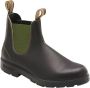 Blundstone Stiefel Boots #519 Stout Brown Leather with Olive Elastic (500 Series)-12UK - Thumbnail 65