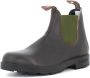 Blundstone Stiefel Boots #519 Stout Brown Leather with Olive Elastic (500 Series)-12UK - Thumbnail 43