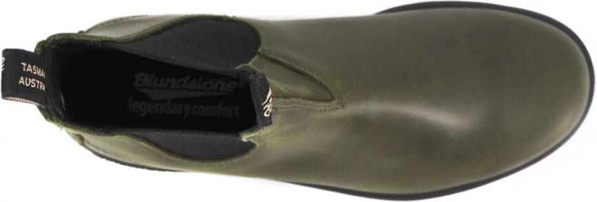 Blundstone 2052 Dark Leren Chelsea Laarzen voor Heren Groen Heren